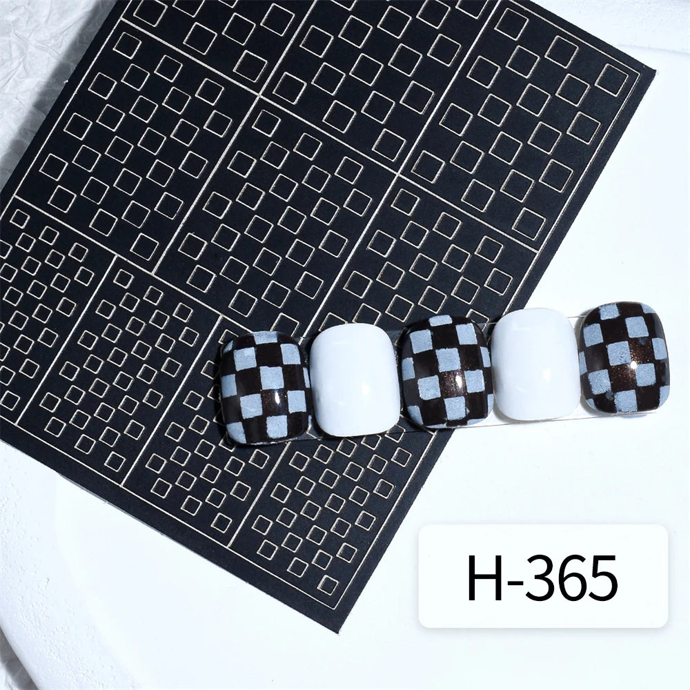 Nail Art Stencils & French Manicure Spray Templates