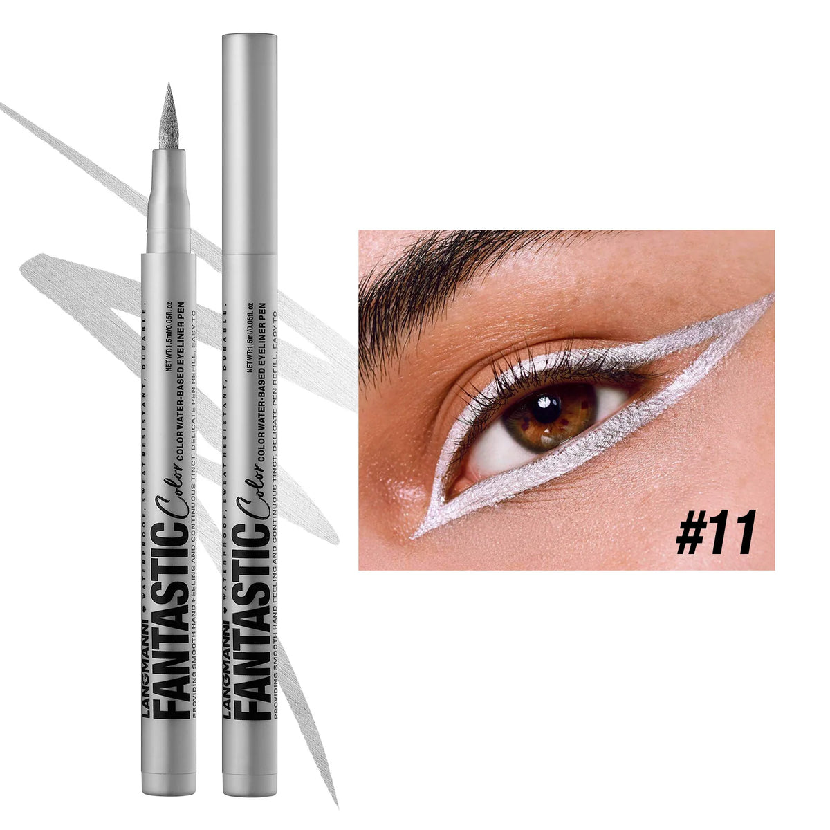 Waterproof Liquid Eyeliner Pen – 12 Matte Colors