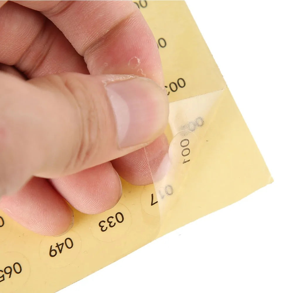 Waterproof Consecutive Number Label Stickers – 10 Sheets Clear