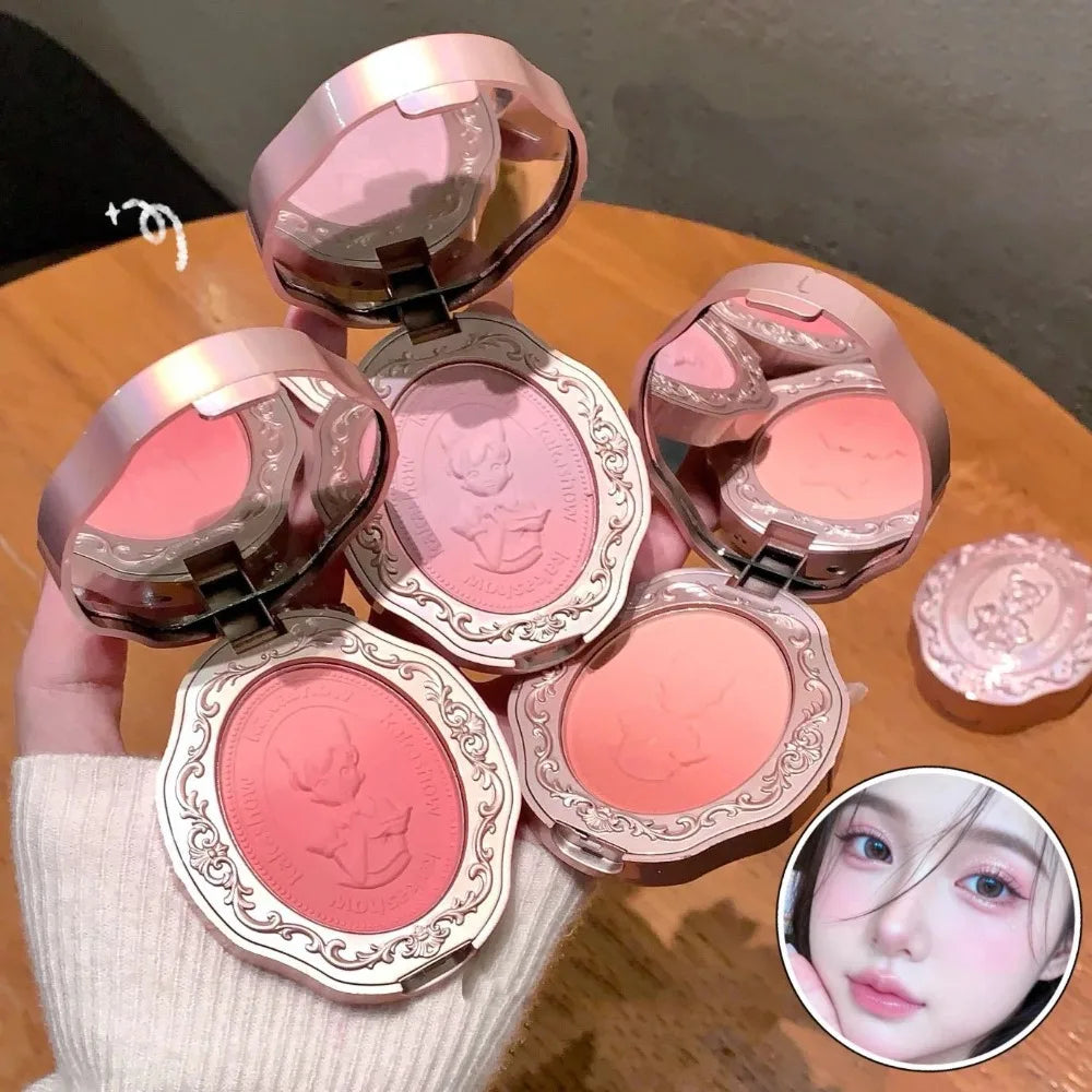 Embossed Gradient Matte Blush Palette – Nude Peach Cheek Tint Blush Palette PRIMED