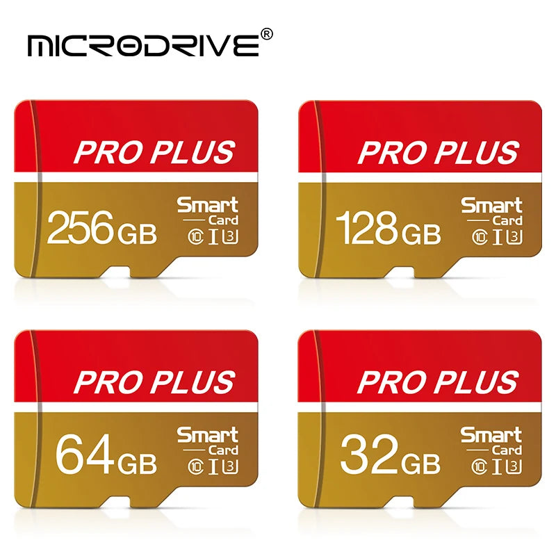 MicroDrive Micro SD Card U3 V30 A2 4GB–256GB + SD Adapter Micro SD Card PRIMED