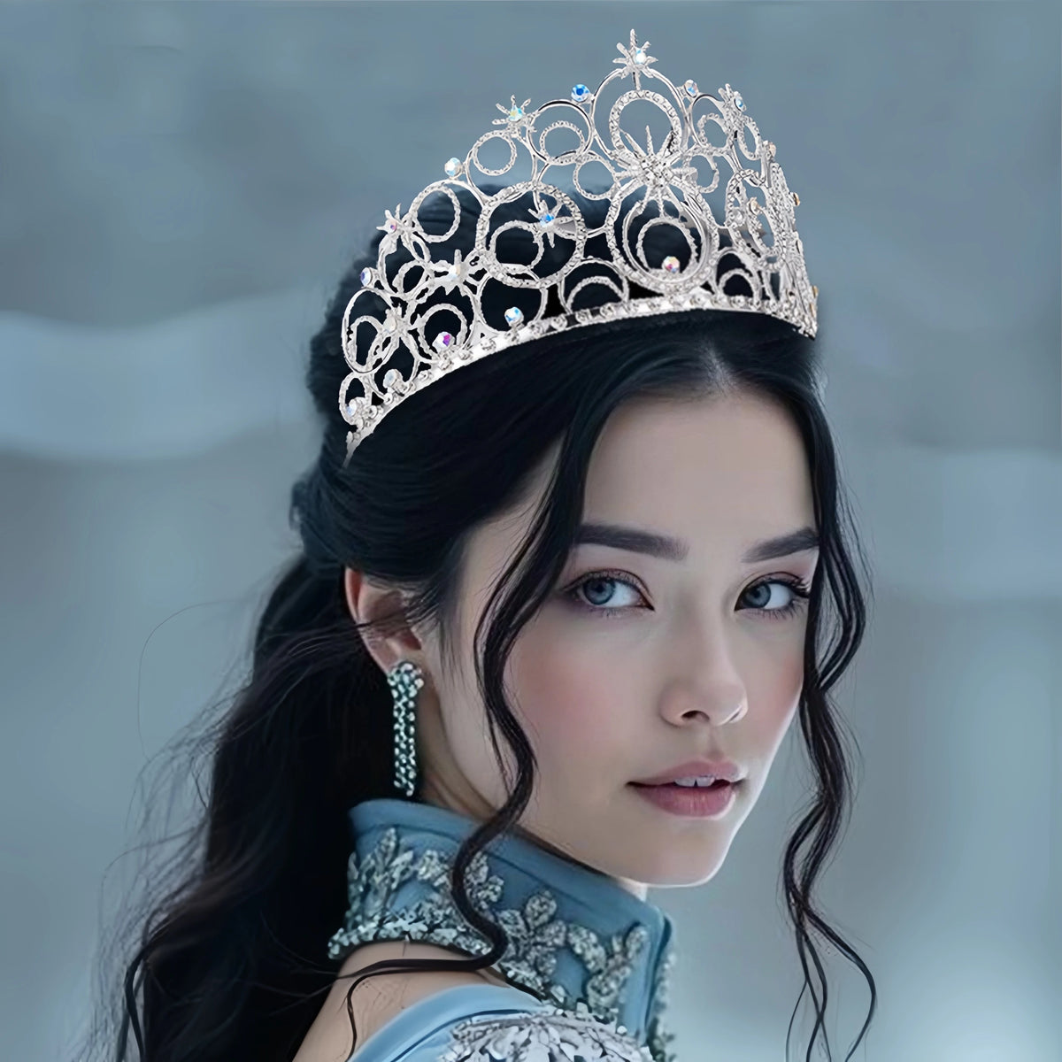Glinda Crown Cosplay Headpiece – Halloween & Carnival Costume Costume Crown Headpiece PRIMED