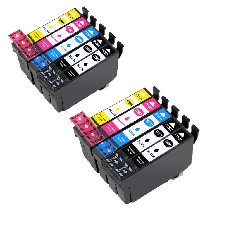 T29XL T2991 Compatible Ink Cartridges for Epson XP-235 442 435 Compatible Ink Cartridge PRIMED 10pcs