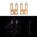 BMW E65 E66 E60 Steering Column Angle Sensor Contact Brush 2pcs