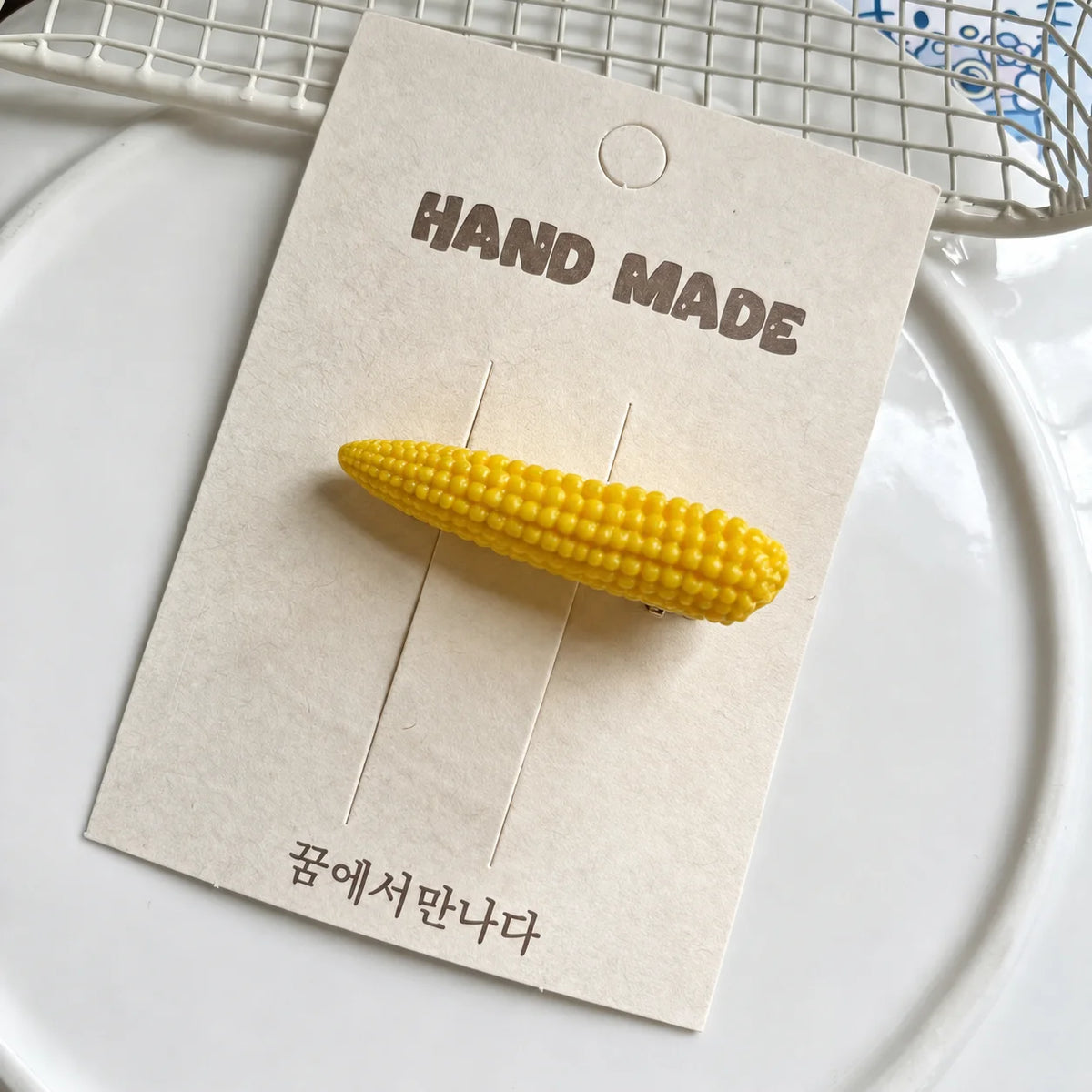 Handmade Resin Vegetable BB Hair Clip – Novelty Accessory Novelty Hair Clip PRIMED Yellow