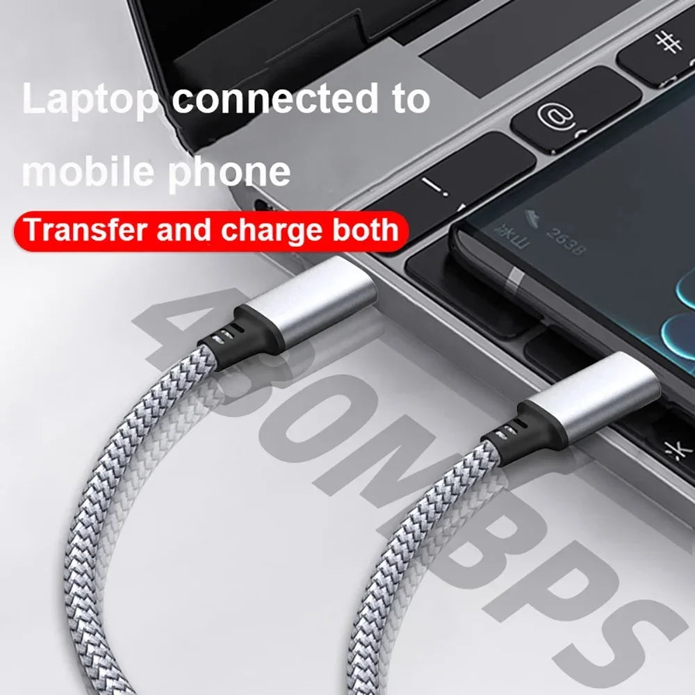 USB-C to USB-C PD 60W Fast Charging Nylon Braided Cable USB-C Charging Cable PRIMED
