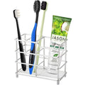 Stainless Steel Toothbrush & Toothpaste Holder Organizer Toothbrush Holder PRIMED Silver 4