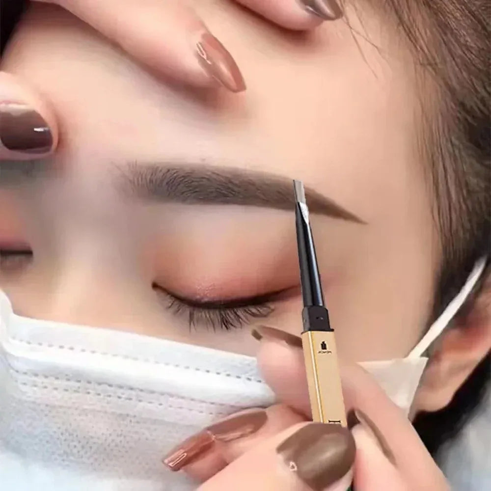 Ultra-Fine Double-Ended Waterproof Eyebrow Pencil – Light Brown Eyebrow Pencil PRIMED