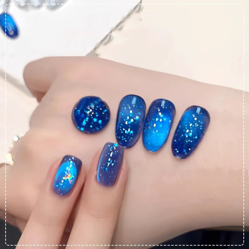 Sparkling Cat Eye Gel Polish – Magnetic Glass Bead UV/LED