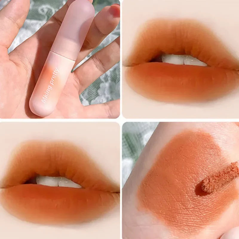 Peach Pink Matte Liquid Lipstick – Velvet Lip Glaze Waterproof Matte Liquid Lipstick PRIMED 03