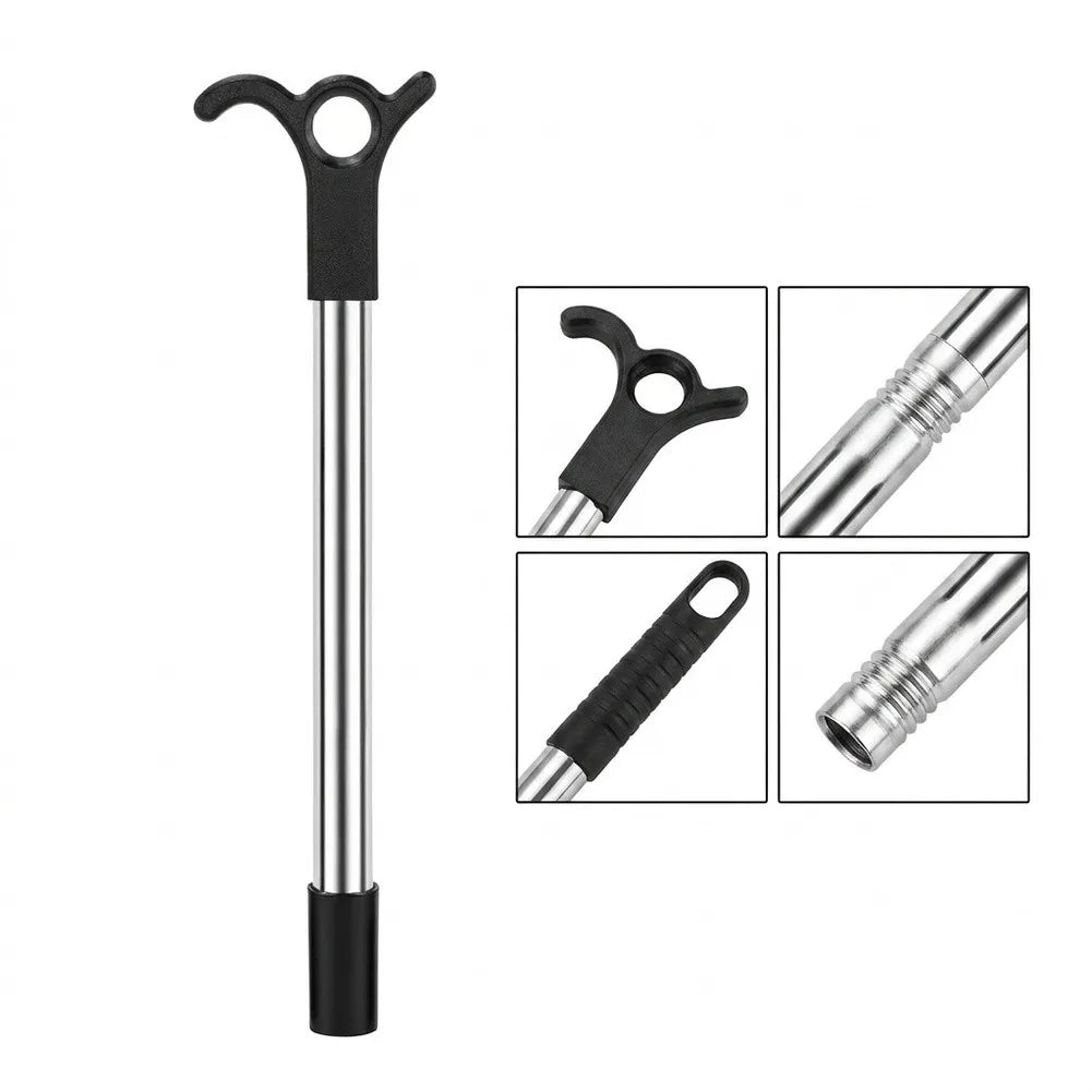 Telescopic Skylight Opening Pole 2m | Stainless Steel Hook Rod