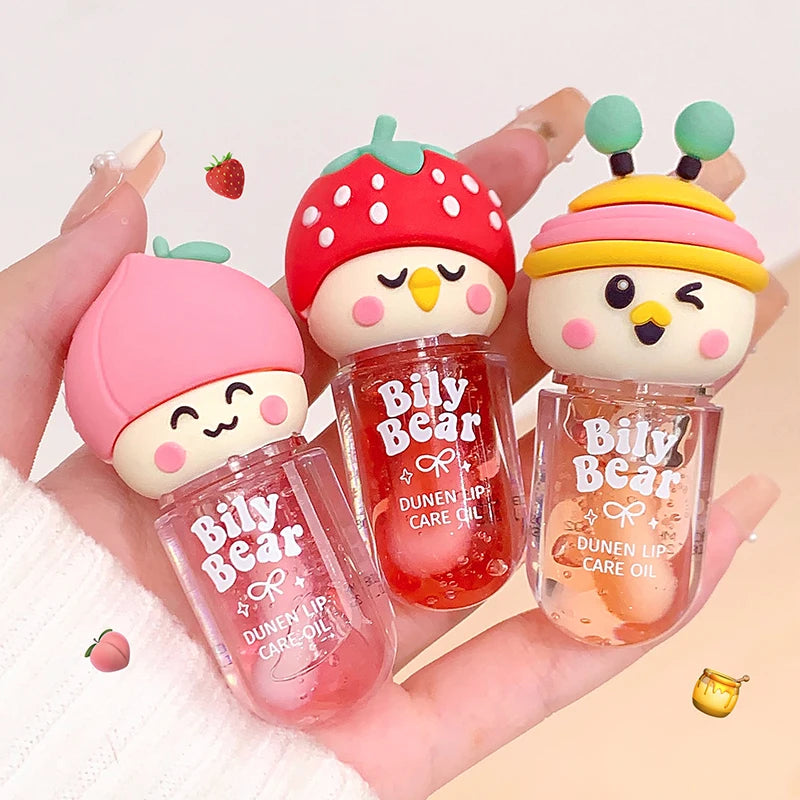 Peach Honey Jelly Lip Oil – Glossy Hydrating Mirror Lip Gloss Lip Gloss Oil PRIMED