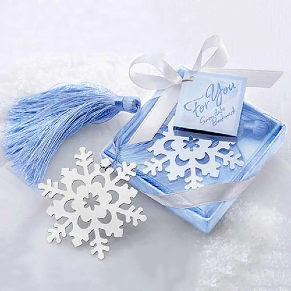 Snowflake Metal Bookmark with Gift Box – Elegant Book Lover Gift Decorative Bookmark PRIMED