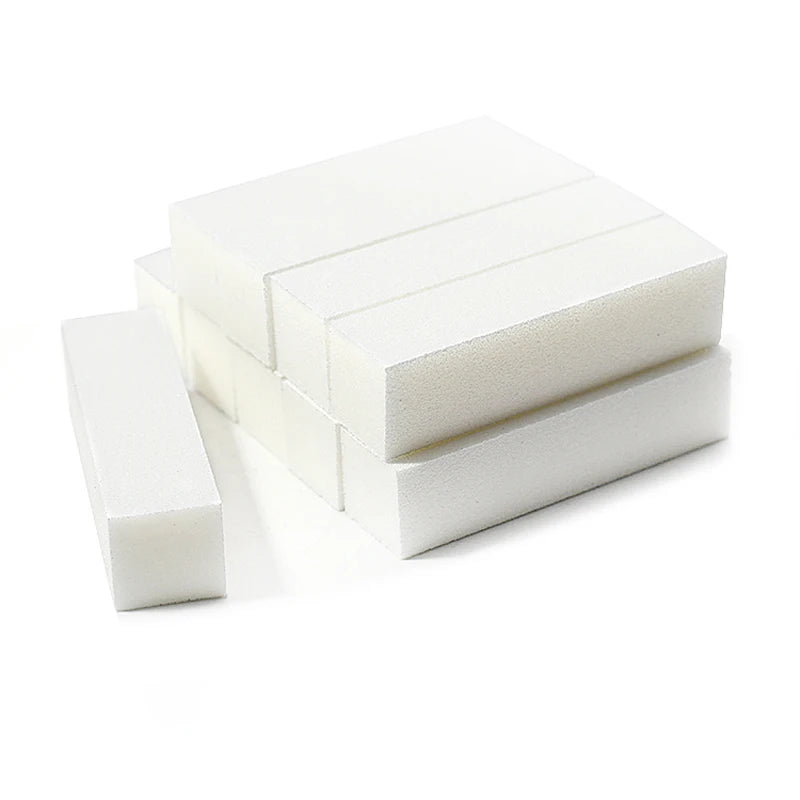 10-Piece 4-Side Nail Buffer Block Kit | Gel Polish Buffers Nail Buffer Kit PRIMED white