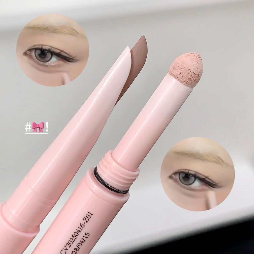 Double-End Lying Silkworm Eyeliner & Glitter Eyeshadow Pencil Eyeliner Eyeshadow Pencil PRIMED