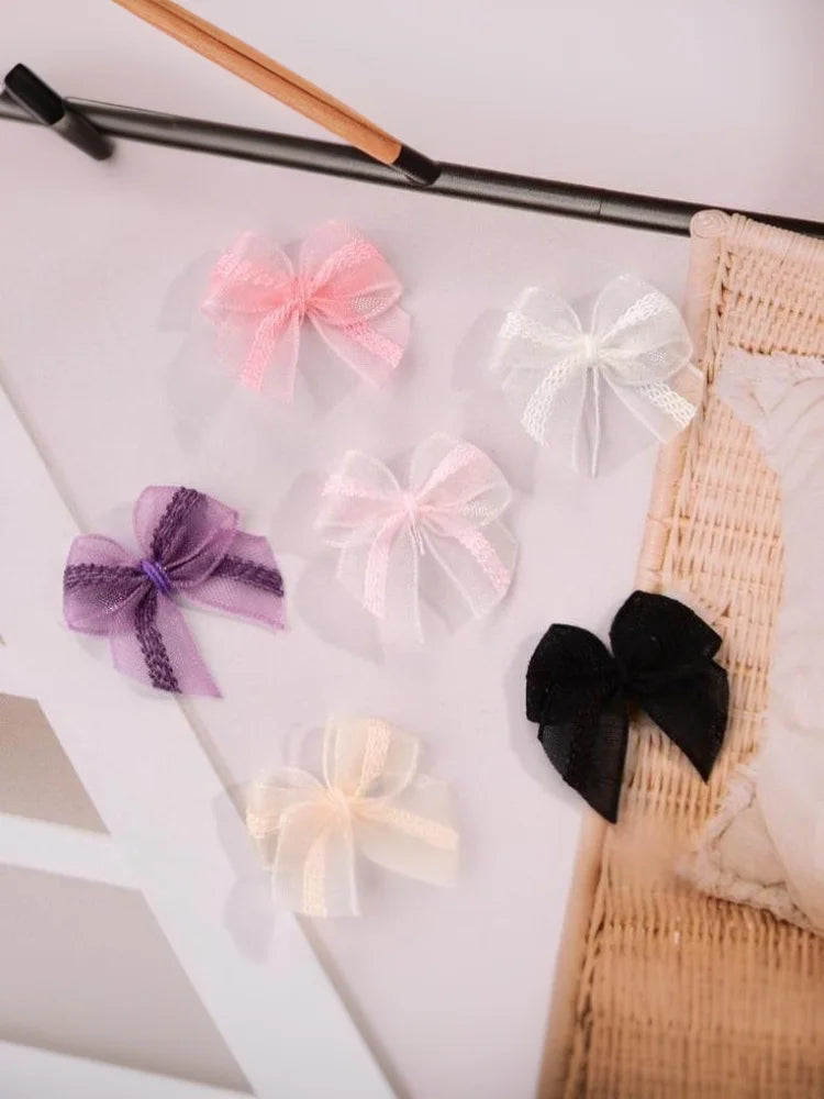 30Pcs Mini Ribbon Bows – DIY Craft & Nail Art Decoration Ribbon Bow Embellishments PRIMED