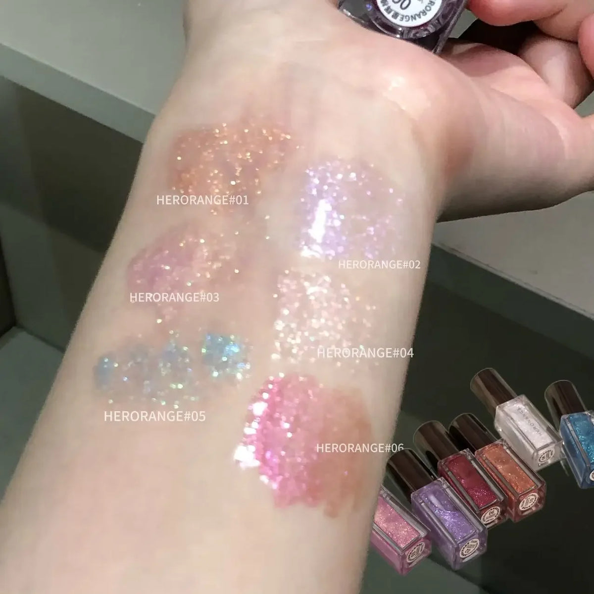 Pink Glitter Lip Gloss – Shimmer Mirror Lip Glaze & Tint Glitter Lip Gloss PRIMED