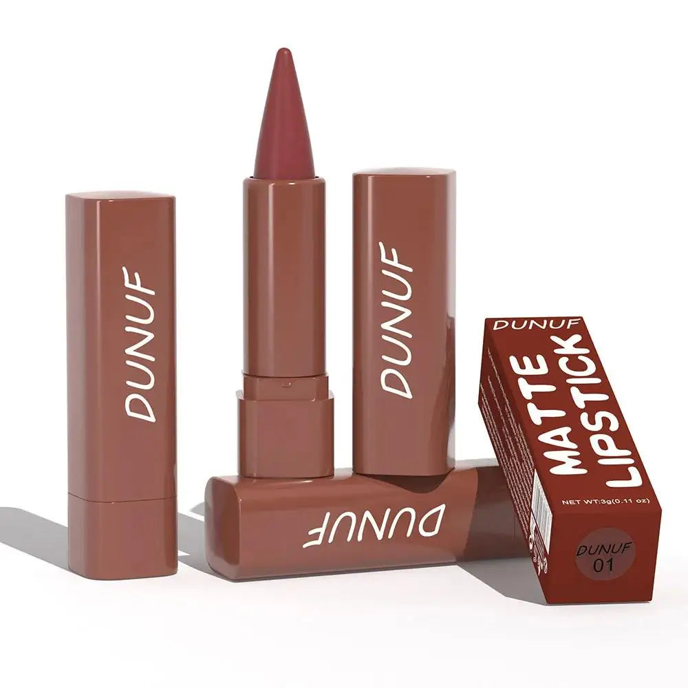 DUNUF 9-Color Matte Velvet Gradient Lip Liner & Lipstick Lip Liner Lipstick PRIMED