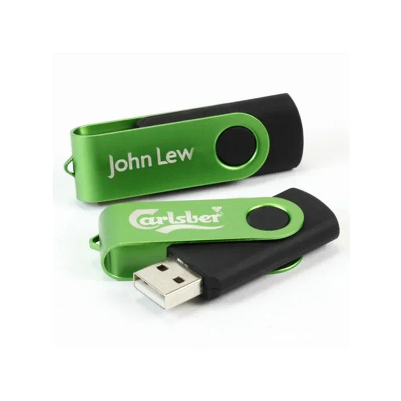 Custom Logo USB Flash Drive 128MB–128GB + Free Key Chain USB Flash Drive PRIMED