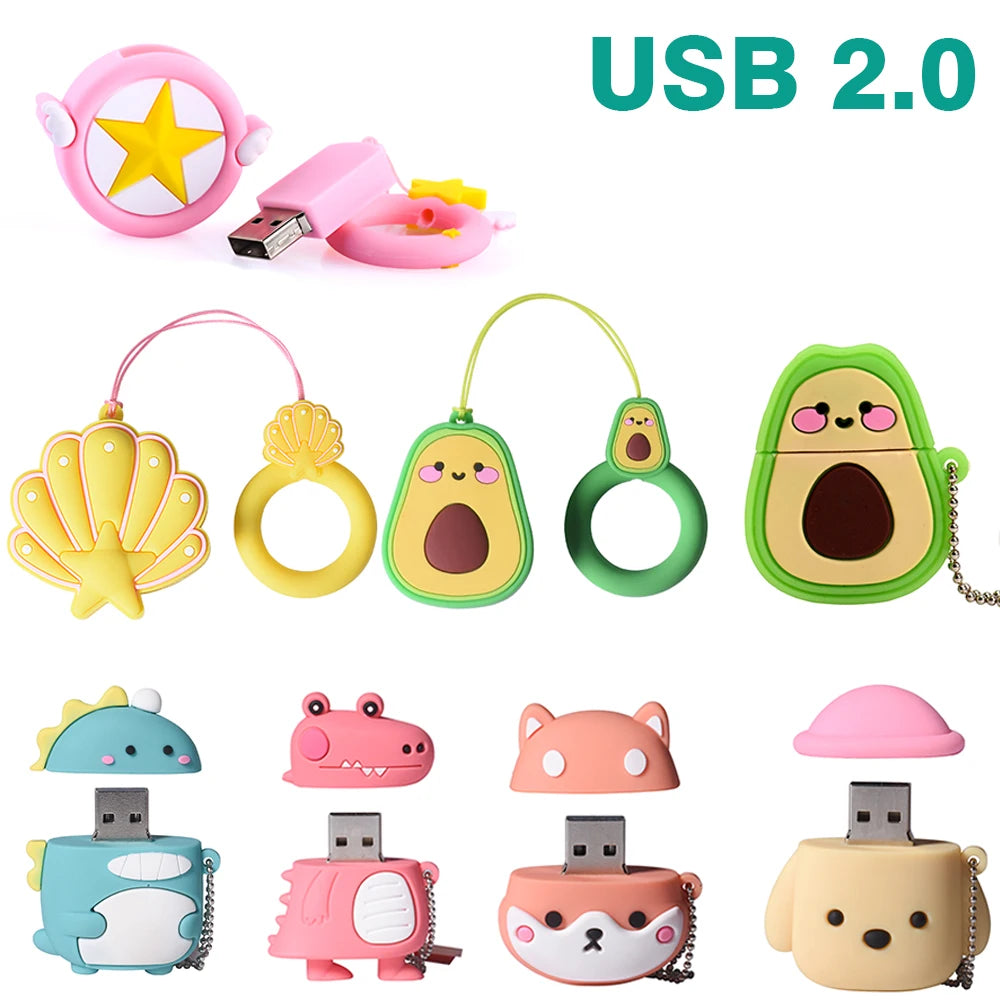 JASTER Cartoon USB Flash Drive 128MB–128GB | Kids Gift Pen Drive USB Flash Drive PRIMED