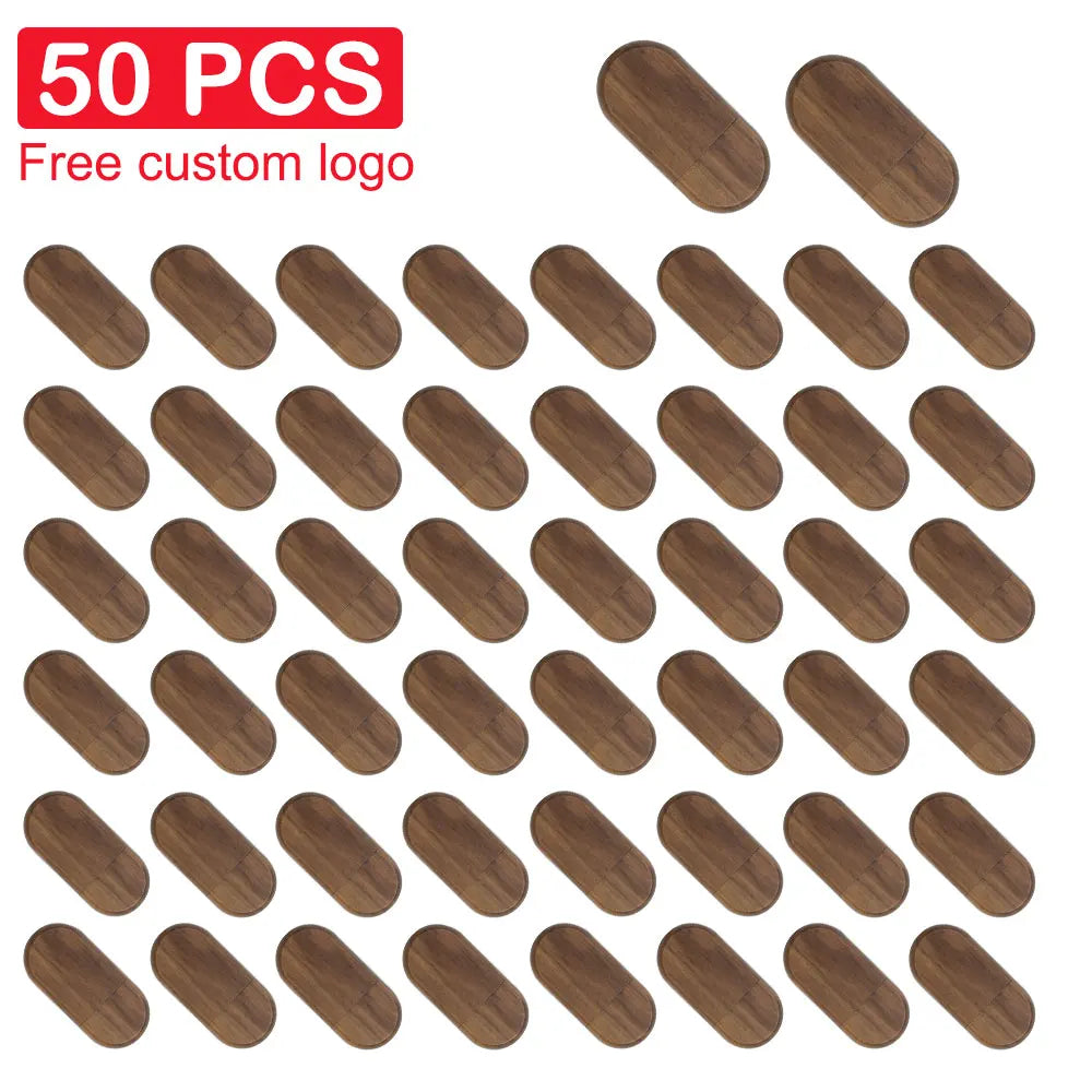 Wooden USB Flash Drive 4–128GB Bulk | Custom Logo Engraved USB Flash Drive PRIMED 4GB 50pcs walnut China Mainland