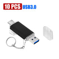 USB 3.0 Type-C 2-in-1 Flash Drive 8GB–128GB | Bulk 10/50 Pack USB Flash Drive PRIMED 4GB Black 10PCS China Mainland