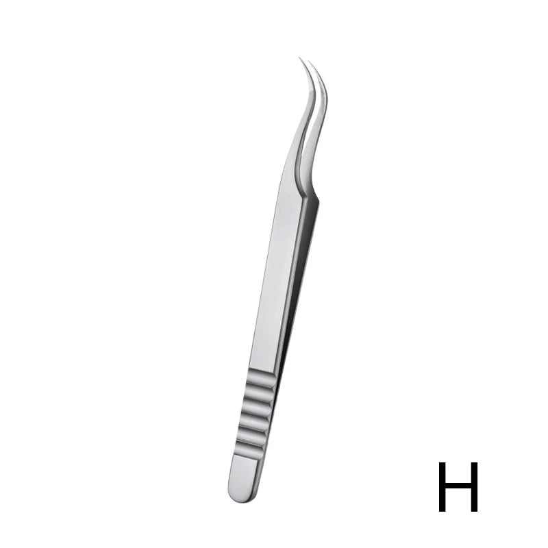 Stainless Steel Eyelash Extension Tweezers | Volume Lash Tool