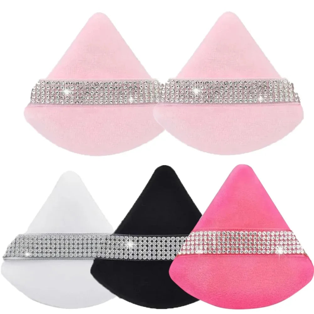 Triangle Crystal Velvet Setting Powder Puff – Diamond Ribbon