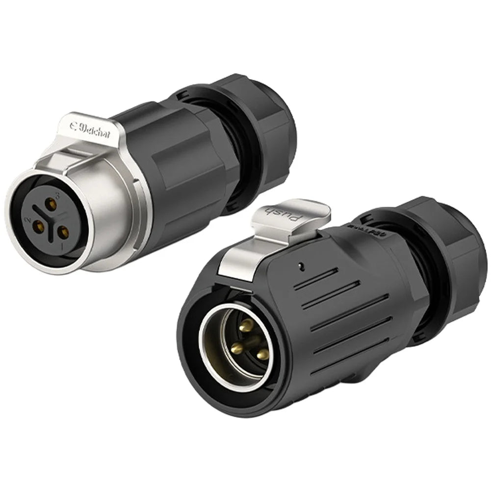 LP-20 IP68 Waterproof Aviation Connector 2P 3P 4P – 2-Pack Waterproof Connector PRIMED EW-LP20-3P China Mainland