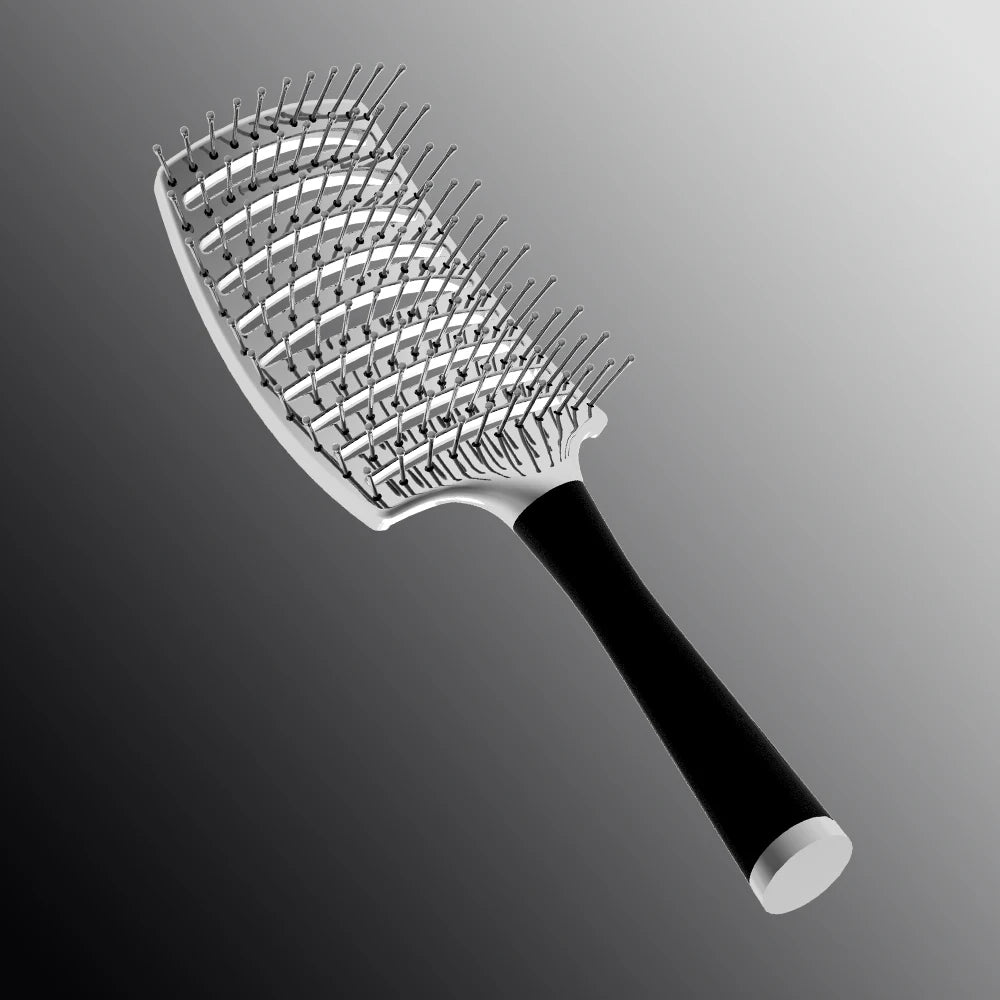 Scalp Massage Detangling Hair Brush – Wet & Curly Hair Detangling Hair Brush PRIMED S9731-silvery-02