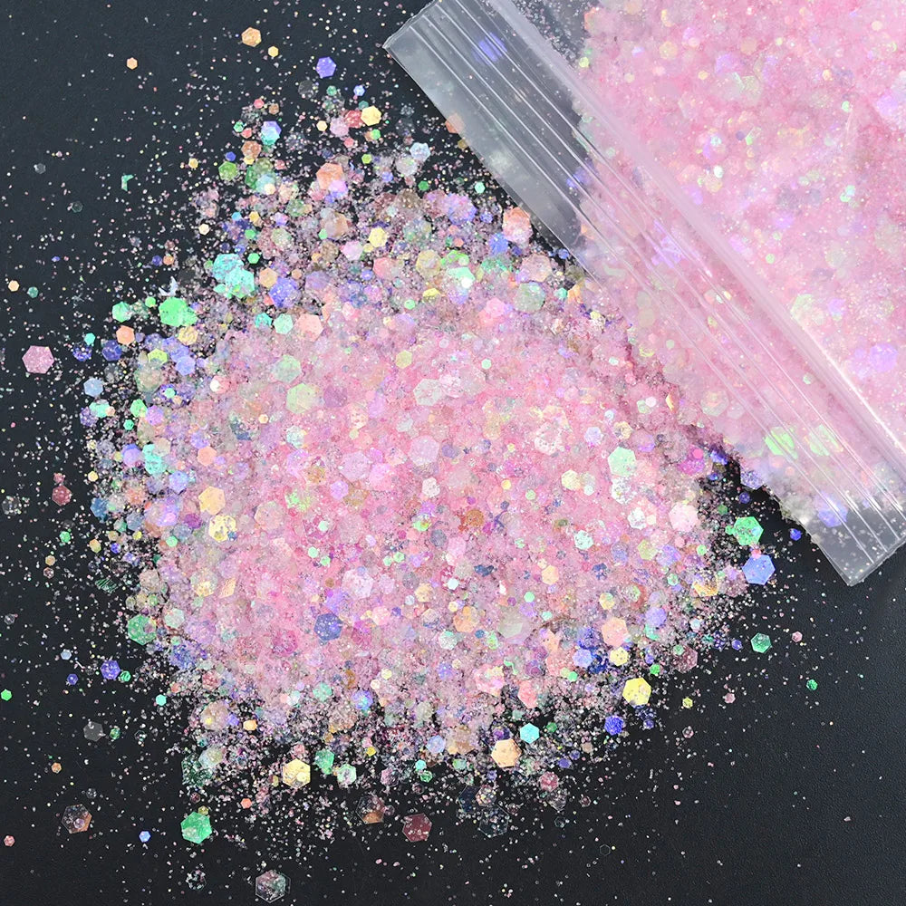 Mermaid Nail Art Glitter 50g – Chameleon Hexagon Sequins