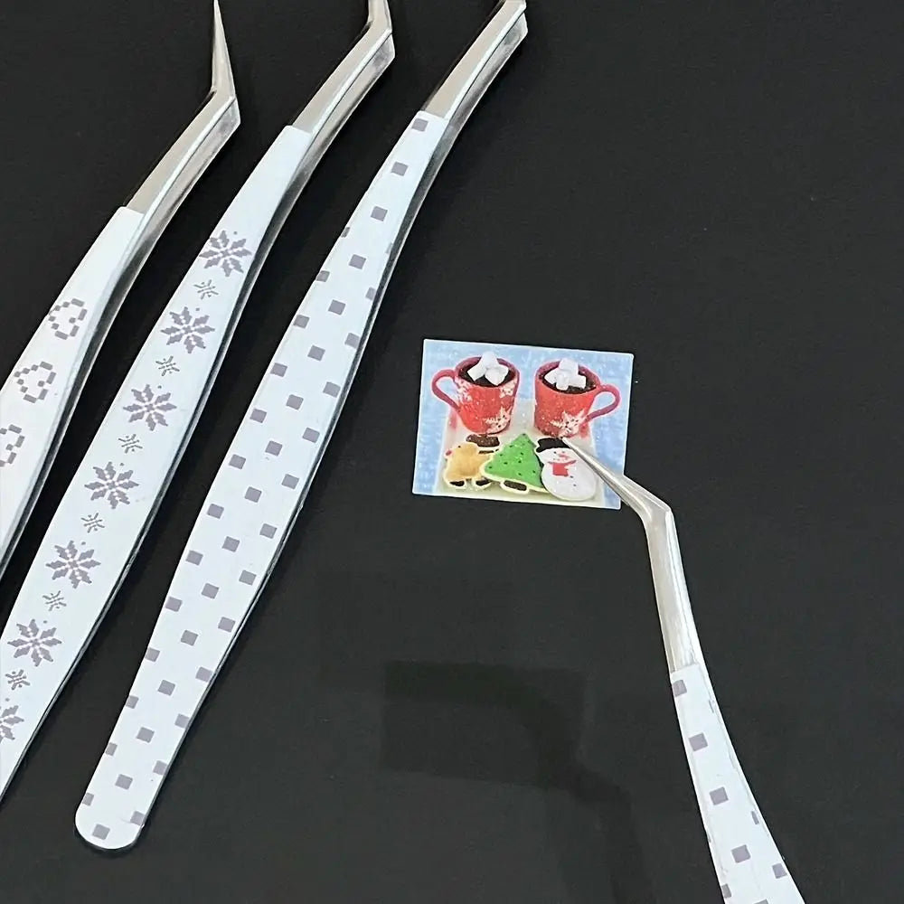 Anti-Static Curved Lash Extension Tweezers – Cartoon Design Lash Extension Tweezers PRIMED