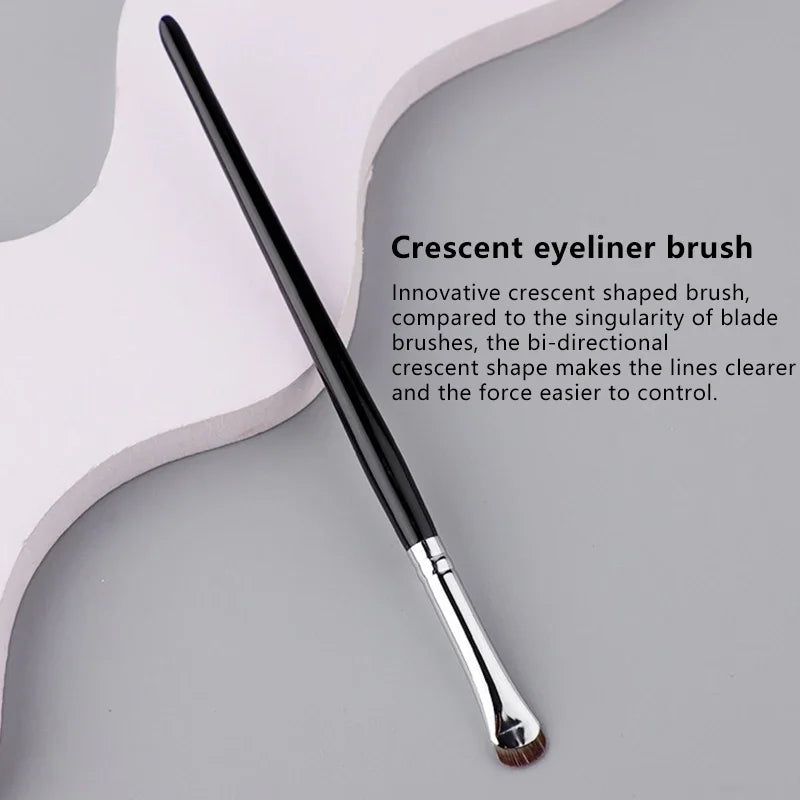 Crescent Eyeliner & Eye Detail Brush – Precision Makeup Tool