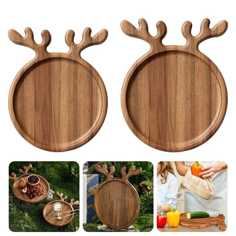 Wood Christmas Tree Serving Tray | Charcuterie & Snack Board Wooden Serving Tray PRIMED