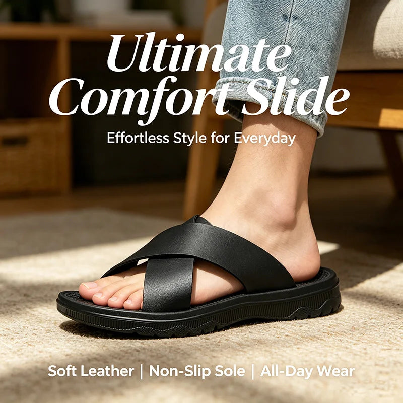 LETCOMFIT Men's Summer Clogs – Lightweight Non-Slip Slides Men's Slip-On Clogs PRIMED