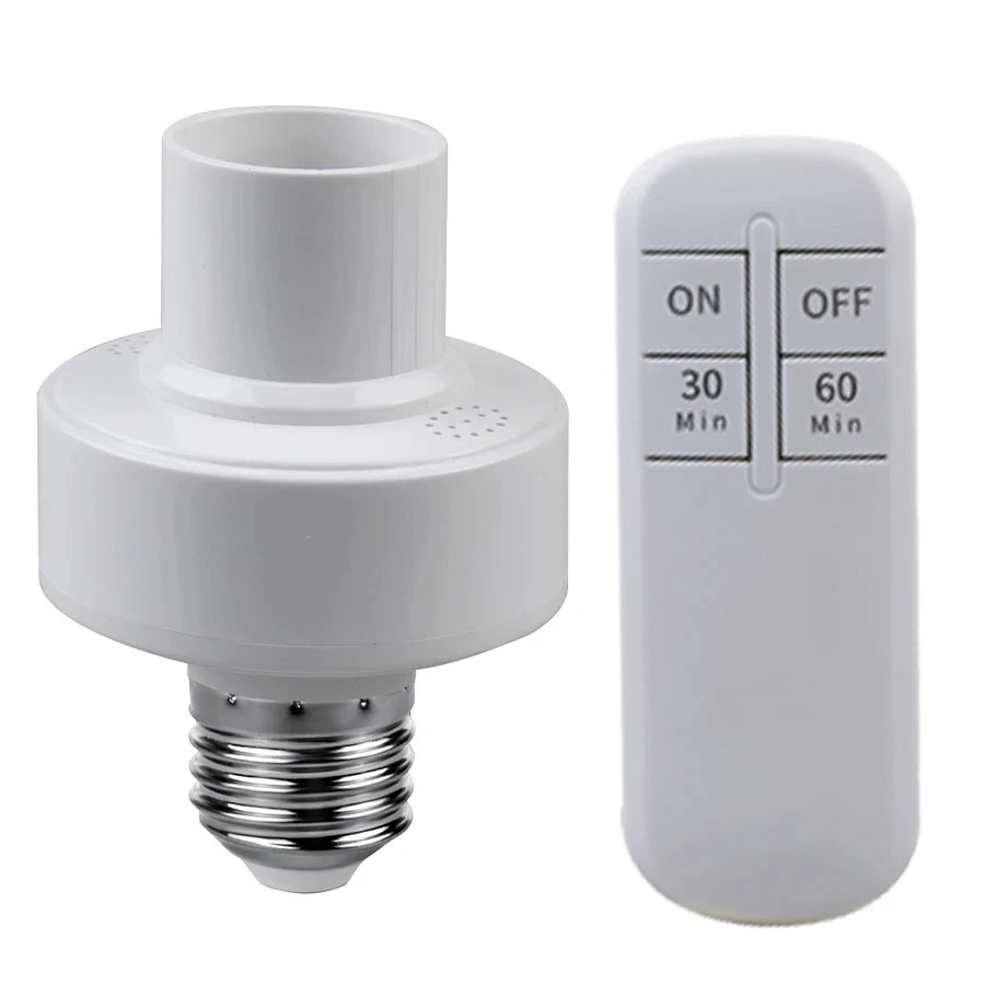 E27 Smart Lamp Socket – Timer Switch & Wireless Remote Smart Lamp Socket PRIMED E27 Smart Holder