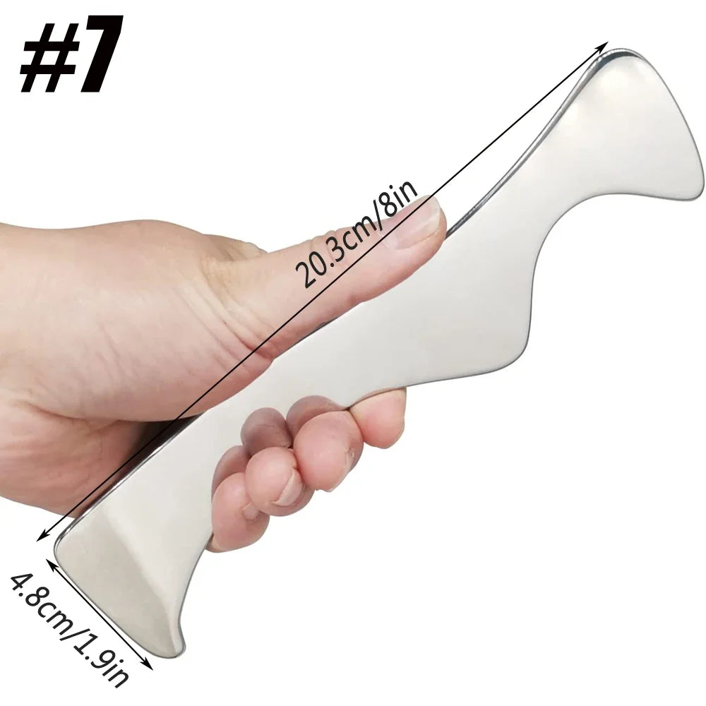Stainless Steel Gua Sha IASTM Scraping Massage Tool Massage Scraping Tool PRIMED 7