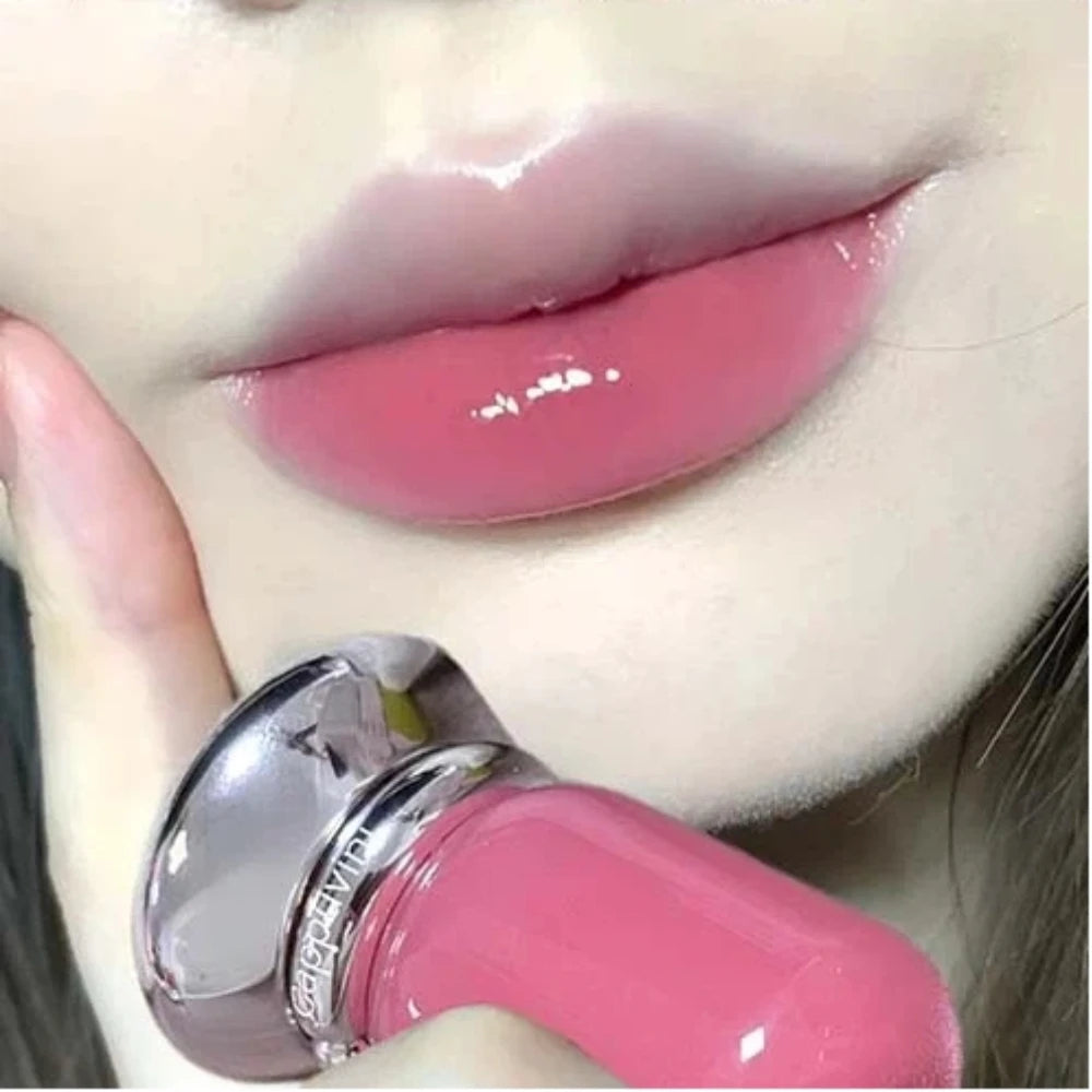 Nude Pink Mirror Lip Gloss – Hydrating Waterproof Korean Style Lip Gloss PRIMED