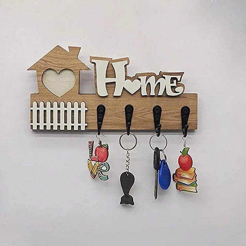 Wooden Wall Hook – Decorative Key Holder & Door Hanger