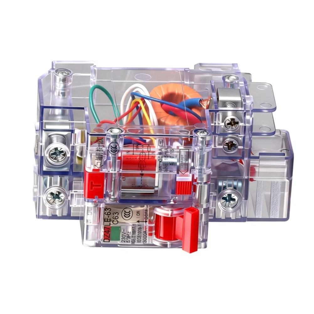 Transparent Circuit Breaker 1P 6A–63A | Leakage & Overload Guard