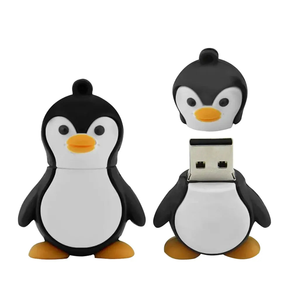 Penguin Cartoon USB Flash Drive 4GB–128GB | Keychain Gift USB Flash Drive PRIMED