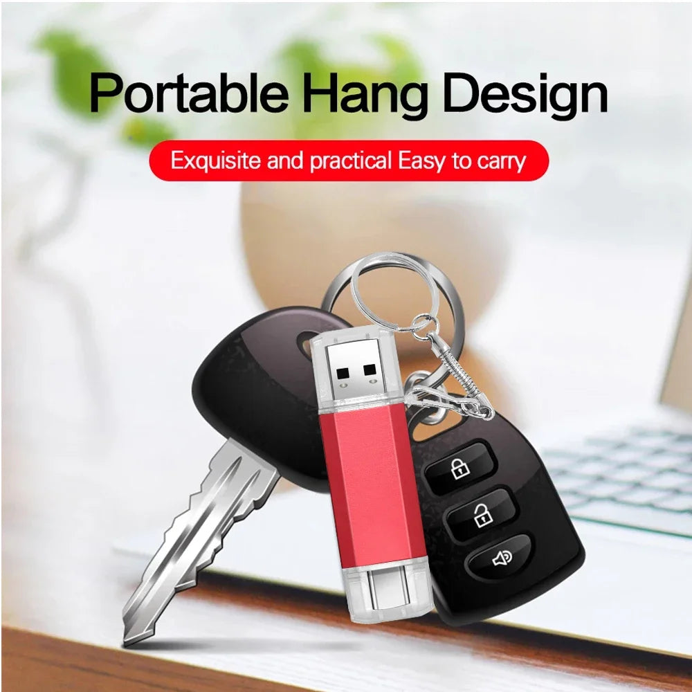 KAWEIDA 2-in-1 OTG Type-C USB Flash Drive 16–128GB Metal OTG USB Flash Drive PRIMED