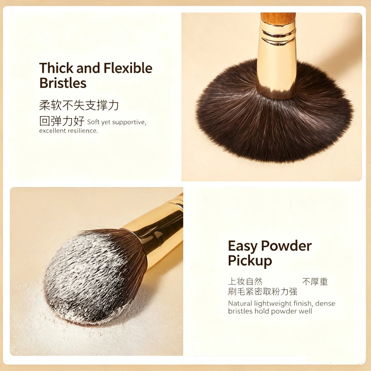 9-Piece Mini Travel Makeup Brush Set with Pouch