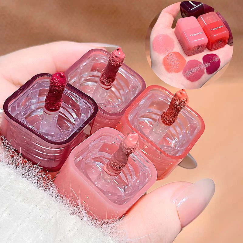Cappuvini Liquid Blush – Moisturizing Korean Makeup 4 Colors Liquid Blush PRIMED