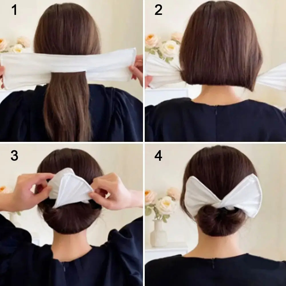 Multicolor Cloth Hair Bun Maker Headband for Women | DIY Styling Hair Bun Maker PRIMED