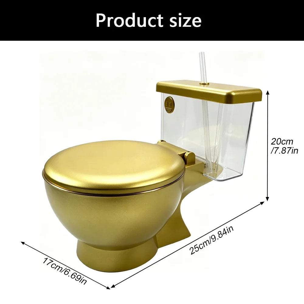 Toilet Shaped Ramen Bowl Set with Drink Cup & Straw | Gag Gift