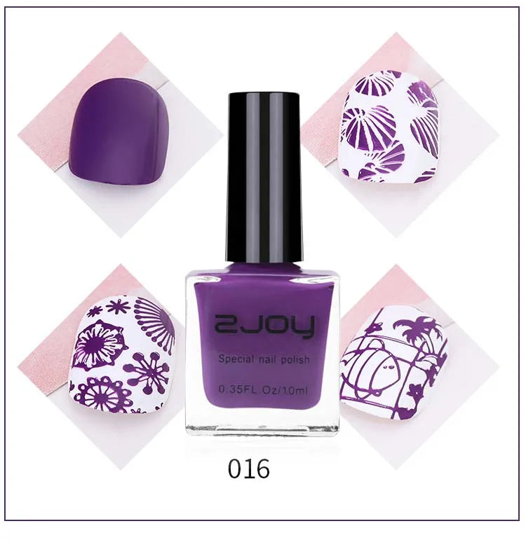UV LED Stamping Gel Nail Polish 10ml | Vivid Nail Art Lacquer