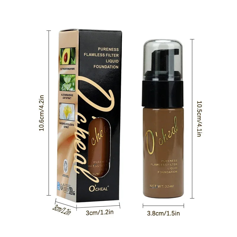 OCHEAL Full Coverage Liquid Foundation Concealer BB Cream Liquid Foundation BB Cream PRIMED