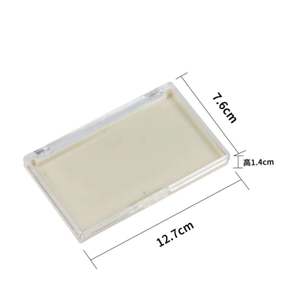 Clear Eyelash Storage Box – Portable Transparent Lash Organizer Lash Storage Case PRIMED White