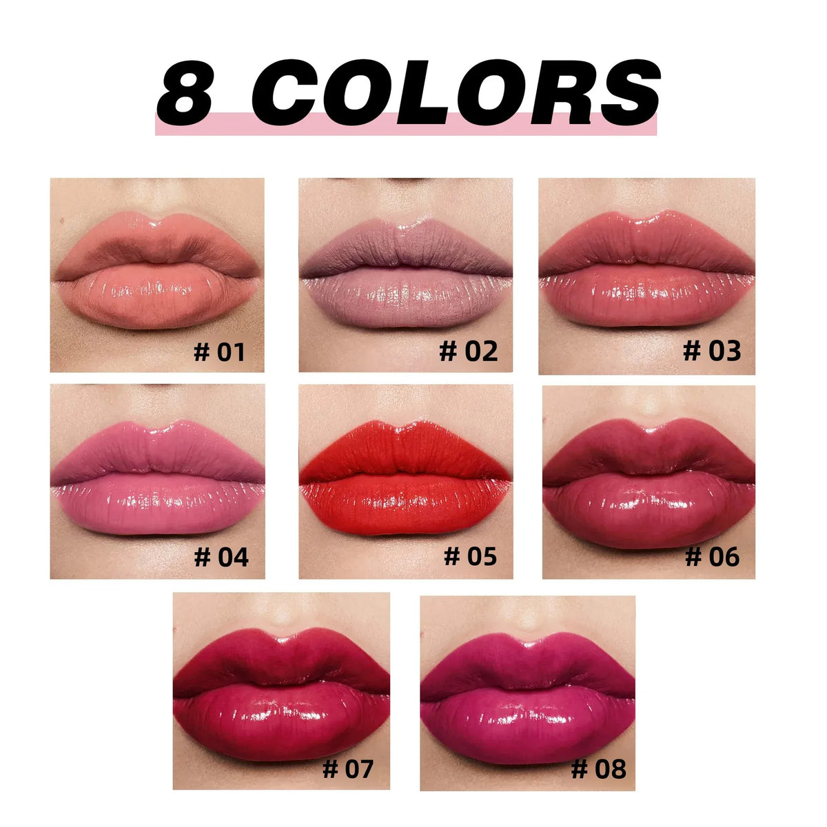 Handaiyan Jelly Mirror Lip Gloss – Long-Lasting Press-On Tint Lip Gloss Pen PRIMED